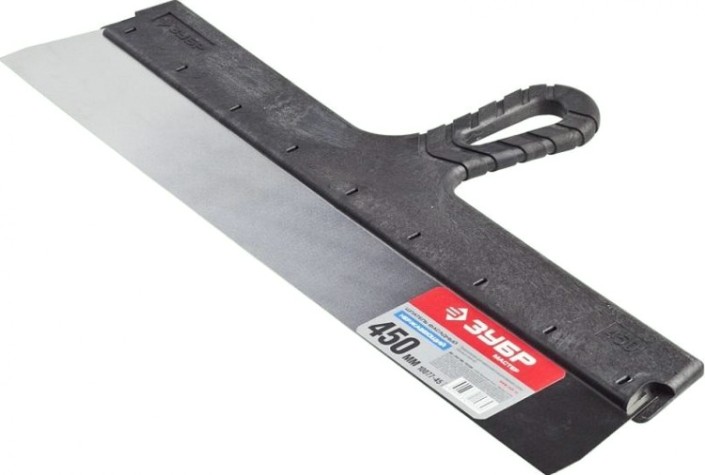 Шпатель фасадный ЗУБР "МАСТЕР" 450 мм, полотно из нержавеющей стали [10077-45]