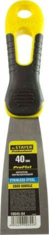 Шпатель малярный STAYER "PROFESSIONAL" 40 мм, полотно из нержавеющей стали 10045-04 [10045-04]