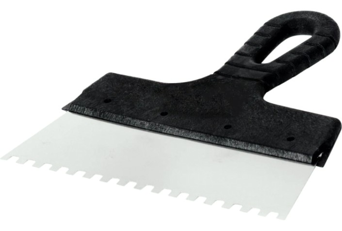 Шпатель REXANT 89-0222 фасадный 200 мм зуб 6х6 нержавеющая сталь