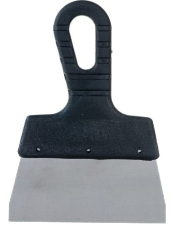 Шпатель СИБРТЕХ 150 мм фасадный из нержавеющей стали, пластмассовая ручка [85436]