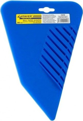 Шпатель STAYER MASTER прижимной, для обоев, пластмассовый, 280мм [10205]