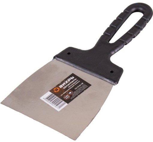 Шпатель ВИХРЬ 100мм нерж.cталь пластиковая рукоятка [73/3/2/18]