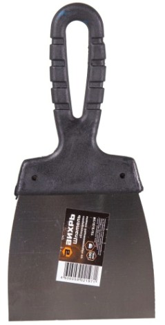 Шпатель ВИХРЬ 100мм нерж.cталь пластиковая рукоятка [73/3/2/18]