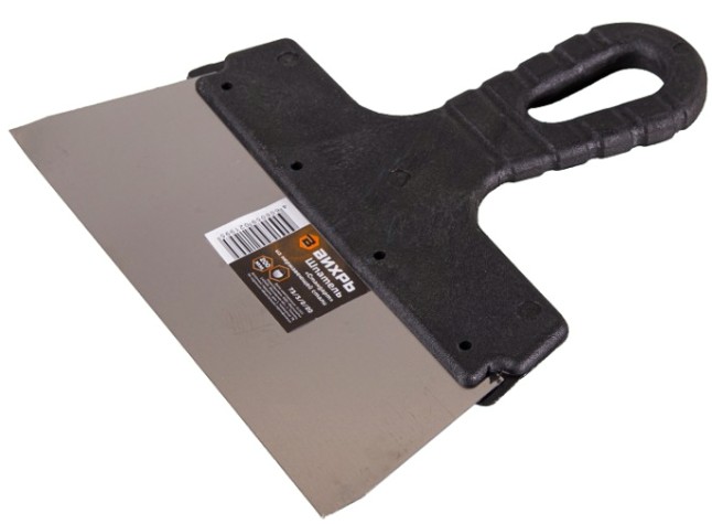 Шпатель ВИХРЬ 200мм нерж.cталь пластиковая рукоятка [73/3/2/20]