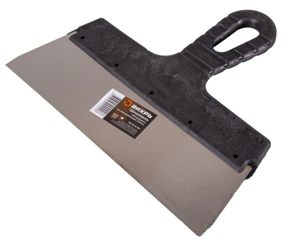 Шпатель ВИХРЬ 250мм нерж.cталь пластиковая рукоятка [73/3/2/21]