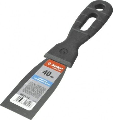Шпатель ЗУБР "МАСТЕР" 40 мм, полотно из нержавеющей стали [10077-04]