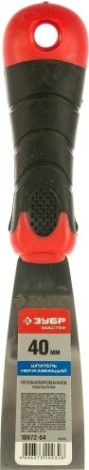 Шпатель ЗУБР МАСТЕР профилированное нержавеющее полотно, 2к ручка, 40м [10072-04]