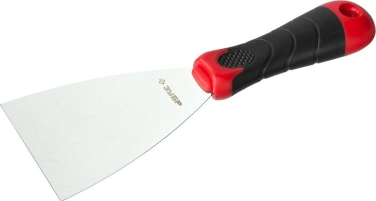 Шпатель ЗУБР МАСТЕР профилированное нержавеющее полотно, 2к ручка, 80м [10072-08]