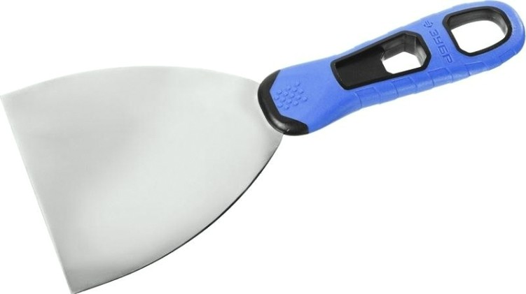 Шпатель ЗУБР ПРОФЕССИОНАЛ профилированное нержавеющее полотно, 2к ручка, 100 [10049-10_z03]