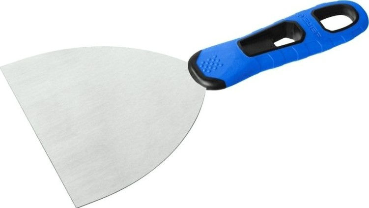 Шпатель ЗУБР ПРОФЕССИОНАЛ профилированное нержавеющее полотно, 2к ручка, 120 [10049-12_z03]
