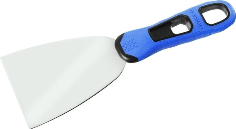 Шпатель ЗУБР ПРОФЕССИОНАЛ профилированное нержавеющее полотно, 2к ручка, 80м [10049-08_z03]