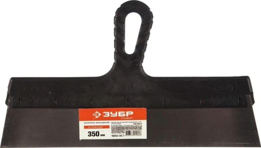 Шпатель ЗУБР СТАНДАРТ фасадный, стальное полотно, 350мм [10052-35]