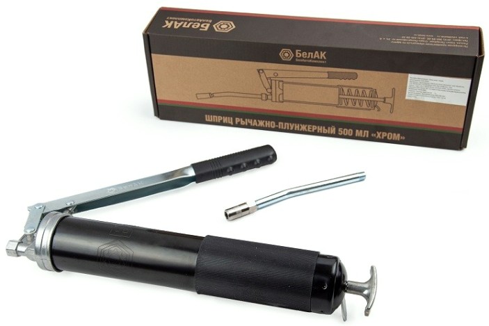 Шприц БелАК 500 мл "Хром" рычажно-плунжерный [БАК.90502]