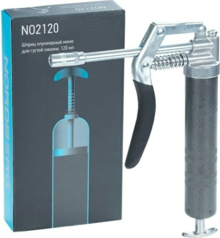 Шприц NORDBERG NO2120 плунжерный мини для густой смазки, 120мл [NO2120]