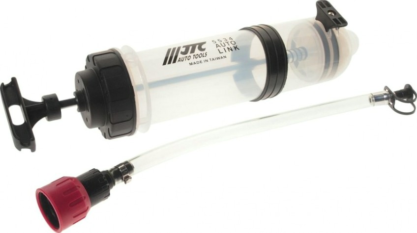 Шприц плунжерный маслозаливной JTC 5534 1500мл, d90х360 мм, полипропилен [JTC-5534]