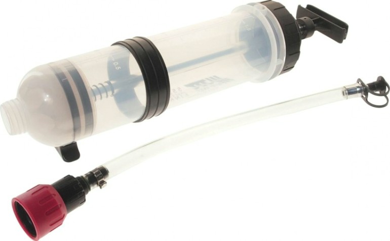 Шприц плунжерный маслозаливной JTC 5534 1500мл, d90х360 мм, полипропилен [JTC-5534]