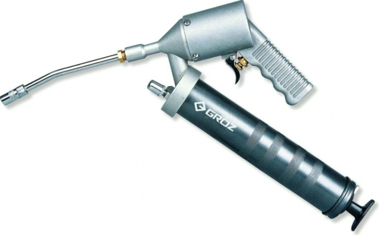 Шприц плунжерный пневматический GROZ PGG/1F/B импульсного действия, шланг 300 мм, GR43320 [GR43320]