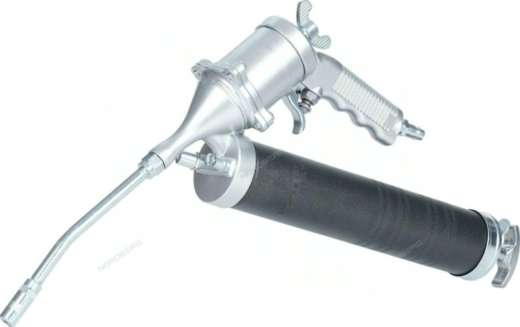 Шприц плунжерный пневматический NORDBERG NO3401 для густой смазки, 400мл, с поворотом рукоятки [ЦБ-00017340]