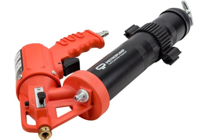 Шприц плунжерный пневматический Petropump PP100307 для смазки, 413 бар, 1/8" bspt, гибкий шланг