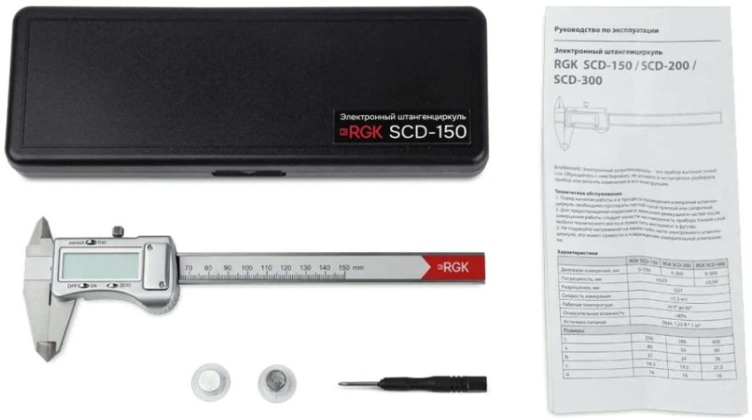 Штангенциркуль электронный RGK SCD-150 дробный дюймовый [756907]