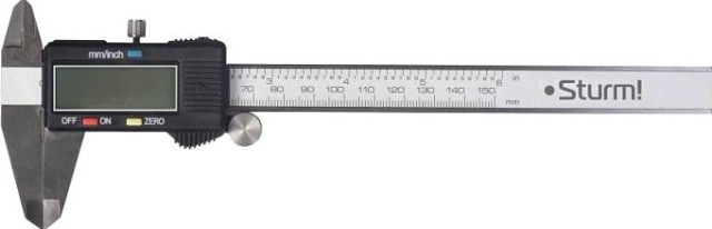 Штангенциркуль электронный Sturm 2030-02-150 150 мм с глубиномером Штангенциркуль электронный Sturm 2030-02-150 150 мм с глубиномером