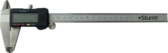 Штангенциркуль электронный Sturm 2030-02-200 200 мм с глубиномером Штангенциркуль электронный Sturm 2030-02-200 200 мм с глубиномером