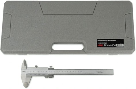 Штангенциркуль RGK SCMM-200 двусторонний с микрометрической установкой нониуса [757157]