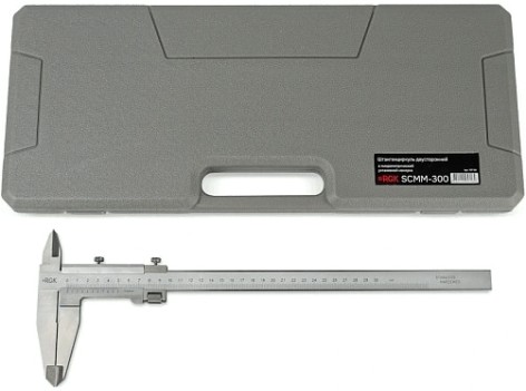 Штангенциркуль RGK SCMM-300 двусторонний с микрометрической установкой нониуса [757164]
