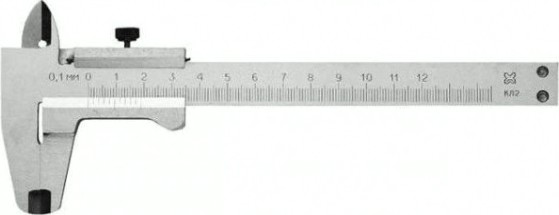 Штангенциркуль ШЦ-II 0-125 0,1, L - 125 мм [3445-125]