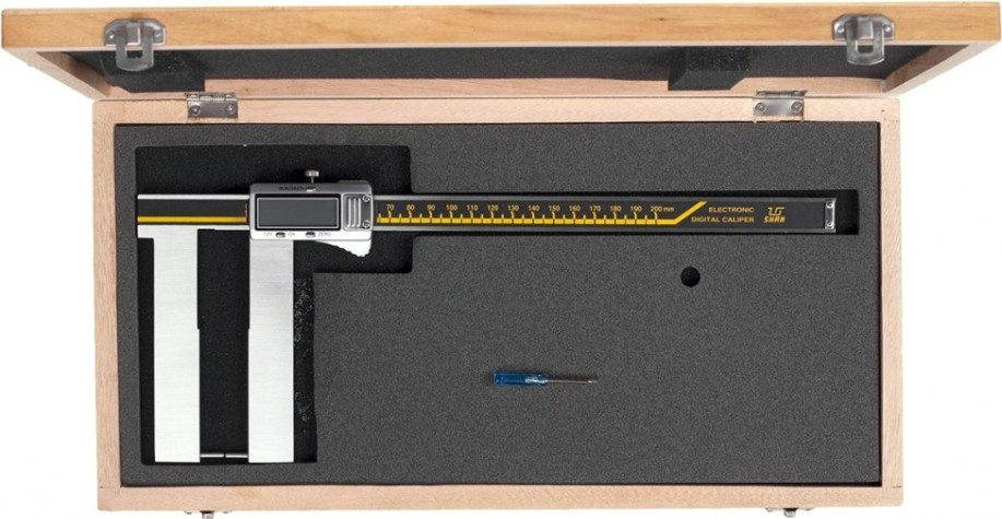 Штангенциркуль специальный SHAN ШЦЦСК-6 0-200 0,01 для измерения наружних канавок и пазов [136269]