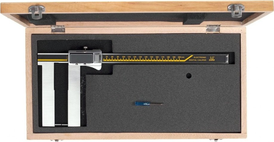 Штангенциркуль специальный SHAN ШЦЦСК-6 0-200 0,01 губки 110 мм для измерения наружних канавок и пазов [136270]