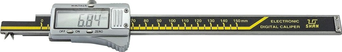 Штангенциркуль специальный SHAN ШЦЦСМ 150 0,01 с малыми измерительными губками для измерения внутренних канавок и пазов [136282]
