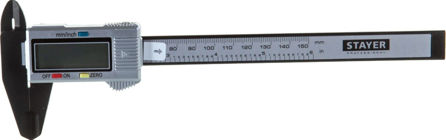 Штангенциркуль STAYER MASTER-150 электронный, композитные материалы, 150мм [34411-150]