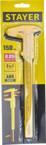 Штангенциркуль STAYER STANDARD 150 пластмассовый, 150 мм [3440_z02]