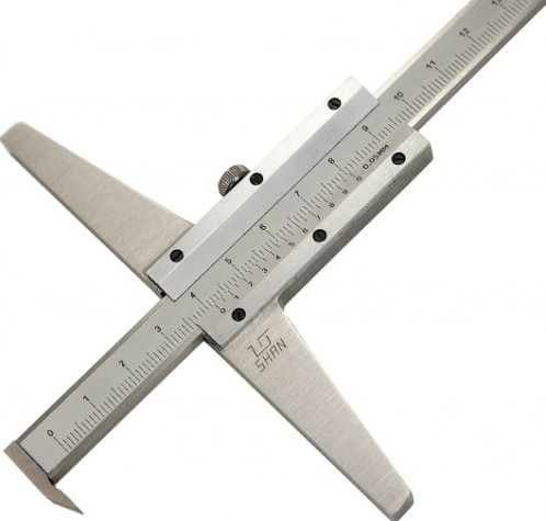 Штангенглубиномер с толщиномером (зацепом) SHAN ШГ 300 мм [351336]