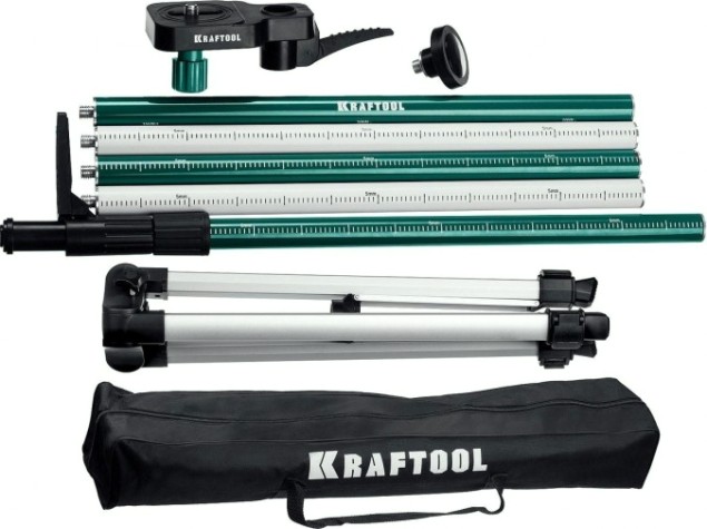 Штатив KRAFTOOL SP 36 штанга элевационная распорная, наборная с треногой [34723]