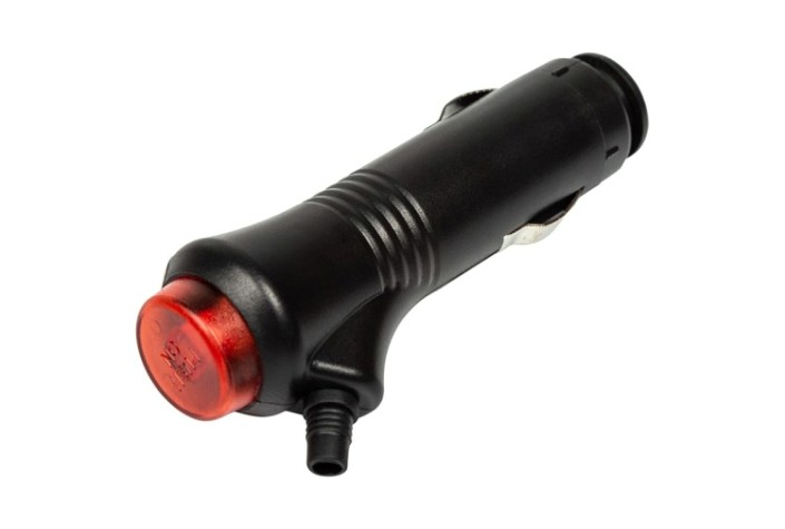 Штекер автоприкуривателя REXANT 16-0205 с кнопкой i=3а Штекер автоприкуривателя REXANT 16-0205 с кнопкой i=3а