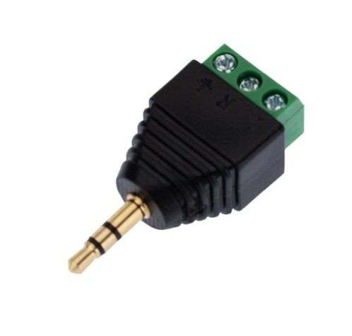 Штекер REXANT 14-0440 стерео 3,5мм с клеммной колодкой под винт,