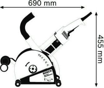 Штроборез сетевой BOSCH GNF 65 A [0601368708] Кейс