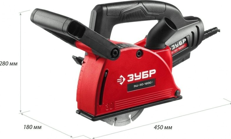 Штроборез сетевой ЗУБР ЗШ-30-1200 Т Штроборез сетевой ЗУБР ЗШ-30-1200 Т