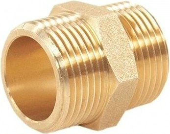 Штуцер ДЖИЛЕКС 1"П х1"П латунный [М287]