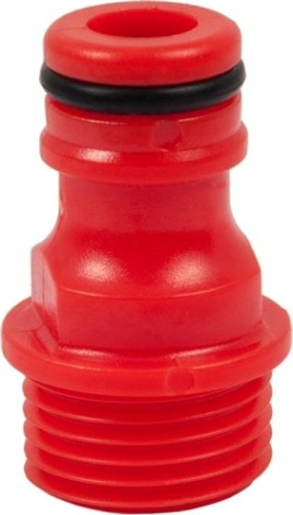 Штуцер QUATTRO ELEMENTI внеш. резьба 1/2"-брс папа, пластик [645-907]