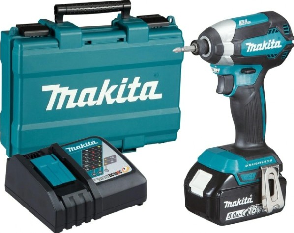 Шуруповерт аккумуляторный MAKITA DTD 153 RT ударный, бесщеточный [DTD153RT]