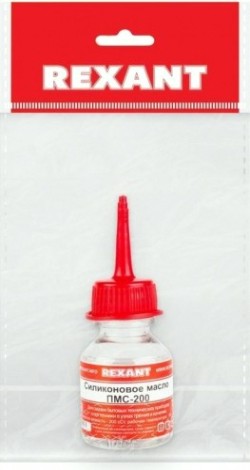 Силиконовое масло REXANT ПР3930 пмс-200, 15 мл, носик, (полиметилсилоксан) [09-3930]