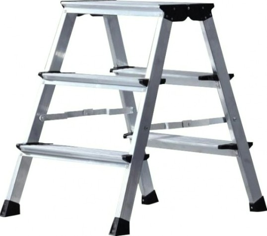 Складная подставка KRAUSE TREPPO 2x3 двухсторонняя, широкие ступени [126030]