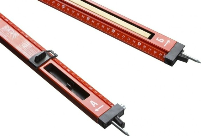 Складной угломер ЗУБР МАСТЕР 2 ампулы 500мм, 34740 [34740]