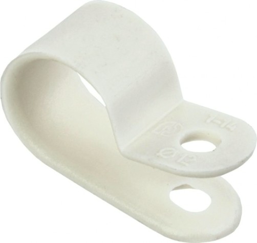 Скоба крепежная IEK 12мм нейлон бел. (уп. 50шт) [USK11-12-050-K01]