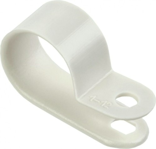 Скоба крепежная IEK 16мм нейлон бел. (уп. 50шт) [USK11-16-050-K01]