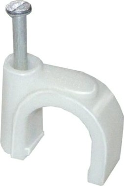 Скоба крепежная IEK плоская 10мм пластик. (уп. 100шт) [USK21-10-100]