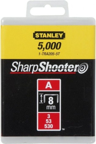 Скоба STANLEY 1-TRA205T для степлера "light duty" тип “a” (5/53/530) 8мм/ Скоба STANLEY 1-TRA205T для степлера "light duty" тип “a” (5/53/530) 8мм/